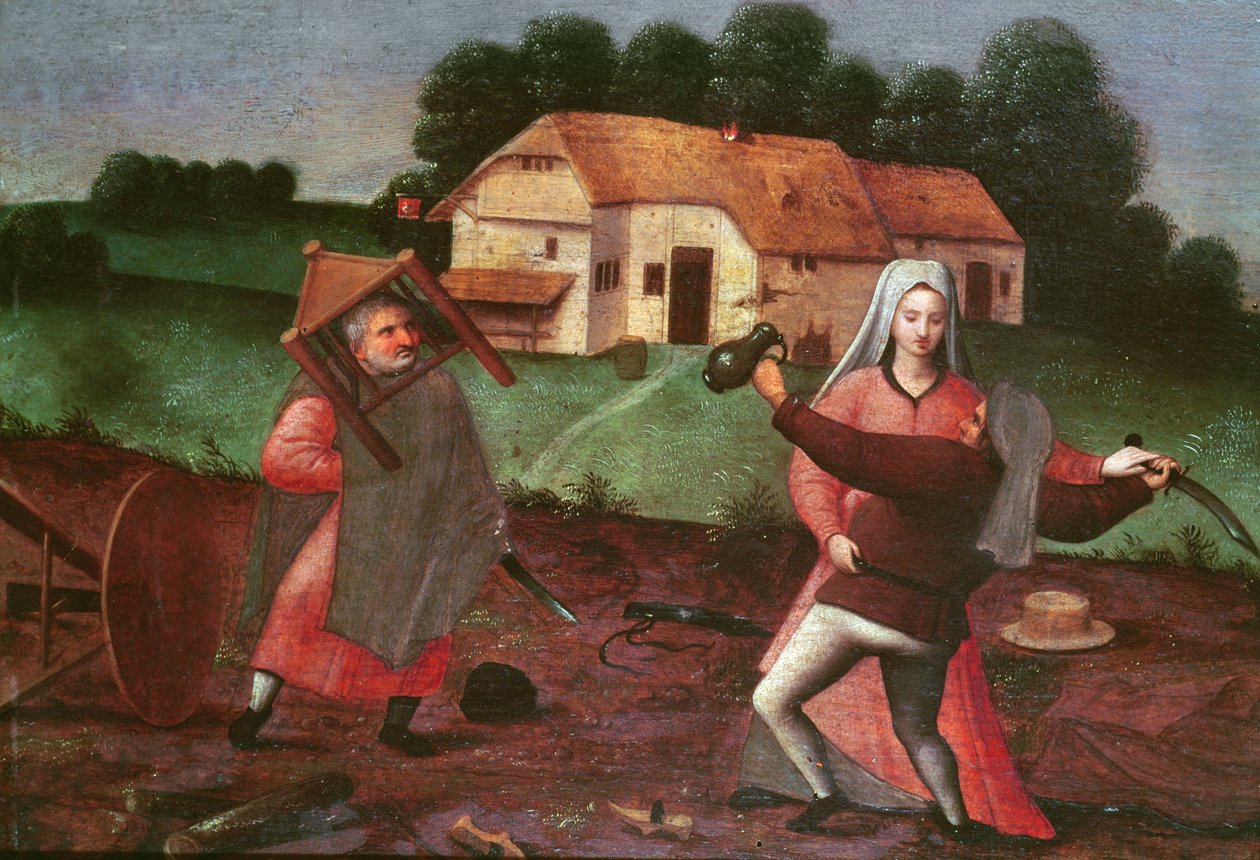 Bøndernes slagsmål af Pieter Brueghel the Younger