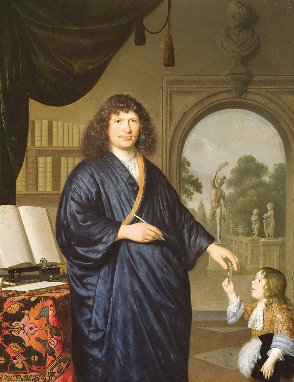 Et portræt af en herre, 1678 af Pieter Cornelisz van Slingelandt