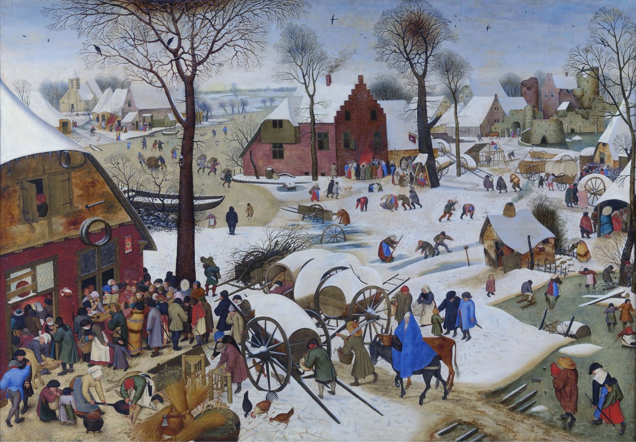 Folketællingen i Bethlehem af Pieter Breughel the Younger