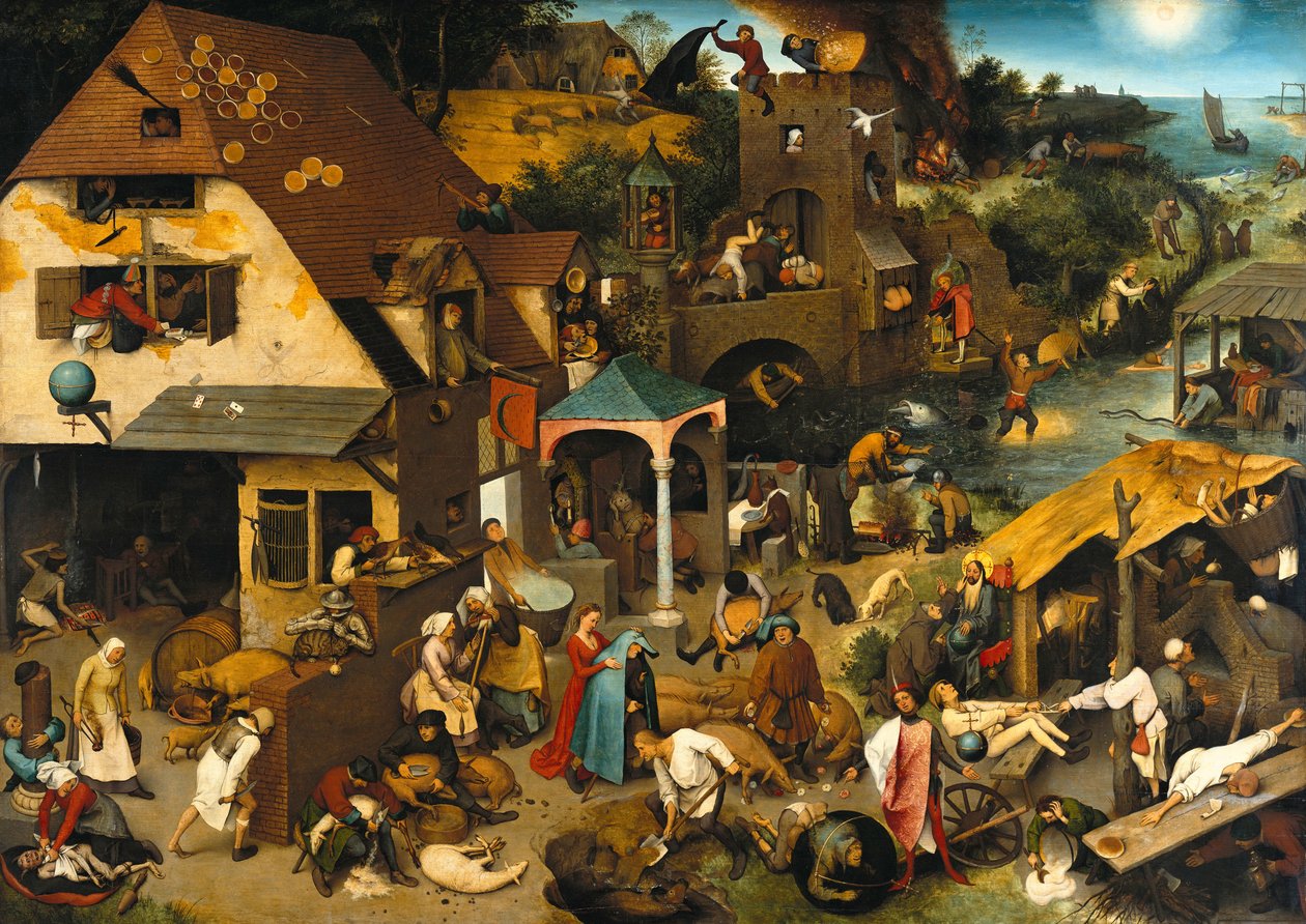 De hollandske ordsprog af Pieter Bruegel the Elder