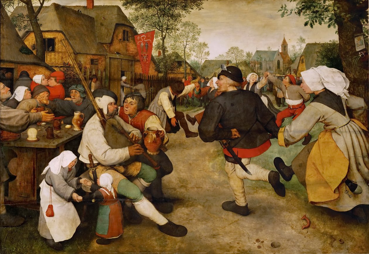 Tysk: Bauerntanz Bondedansen af Pieter Brueghel the Elder
