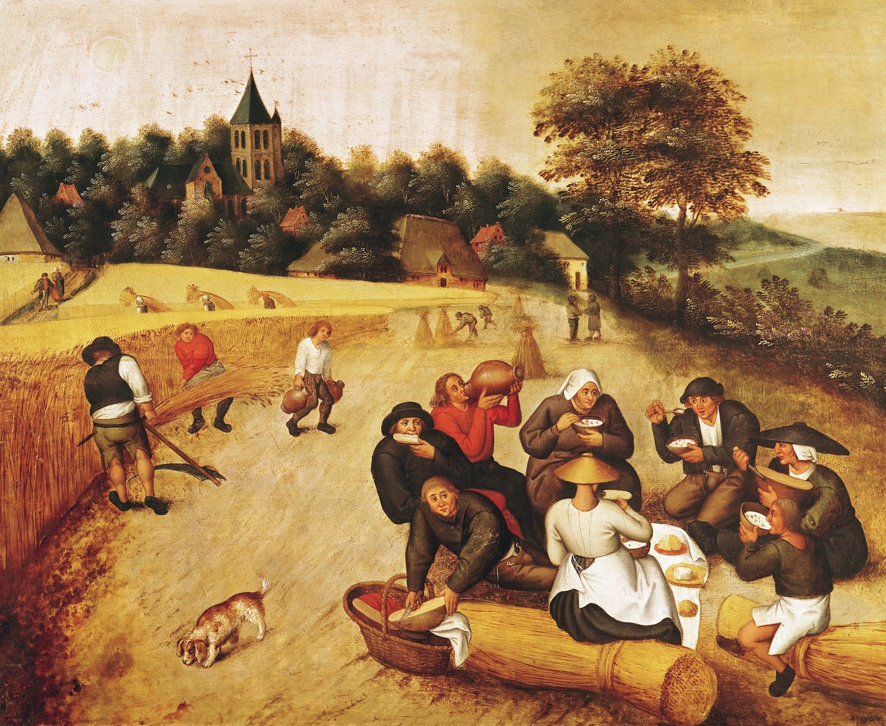 Høstmesterens måltid af Pieter Brueghel the Younger