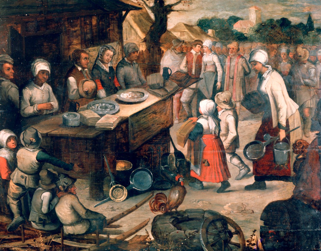 Præsentationen af gaver, c1584-1638 af Pieter Brueghel the Younger
