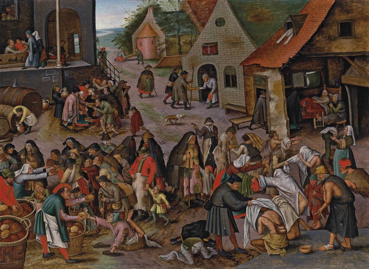 De syv barmhjertighedsgerninger af Pieter Brueghel the Younger