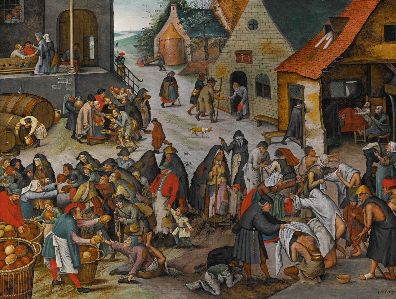 De syv barmhjertighedsgerninger af Pieter Brueghel the Younger