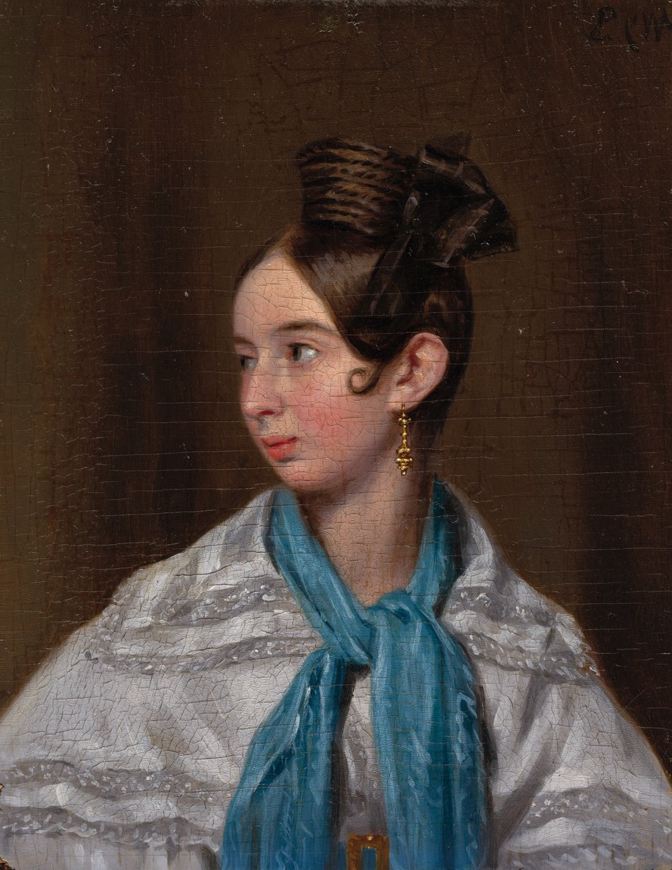 Elisa Pearson Player, ca. 1837. af Pieter Christoffel Wonder