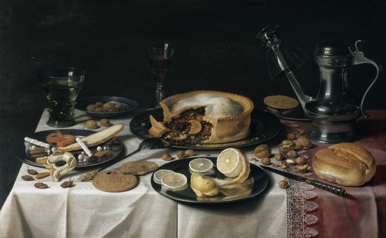 Stilleben, 1625-30 af Pieter Claesz