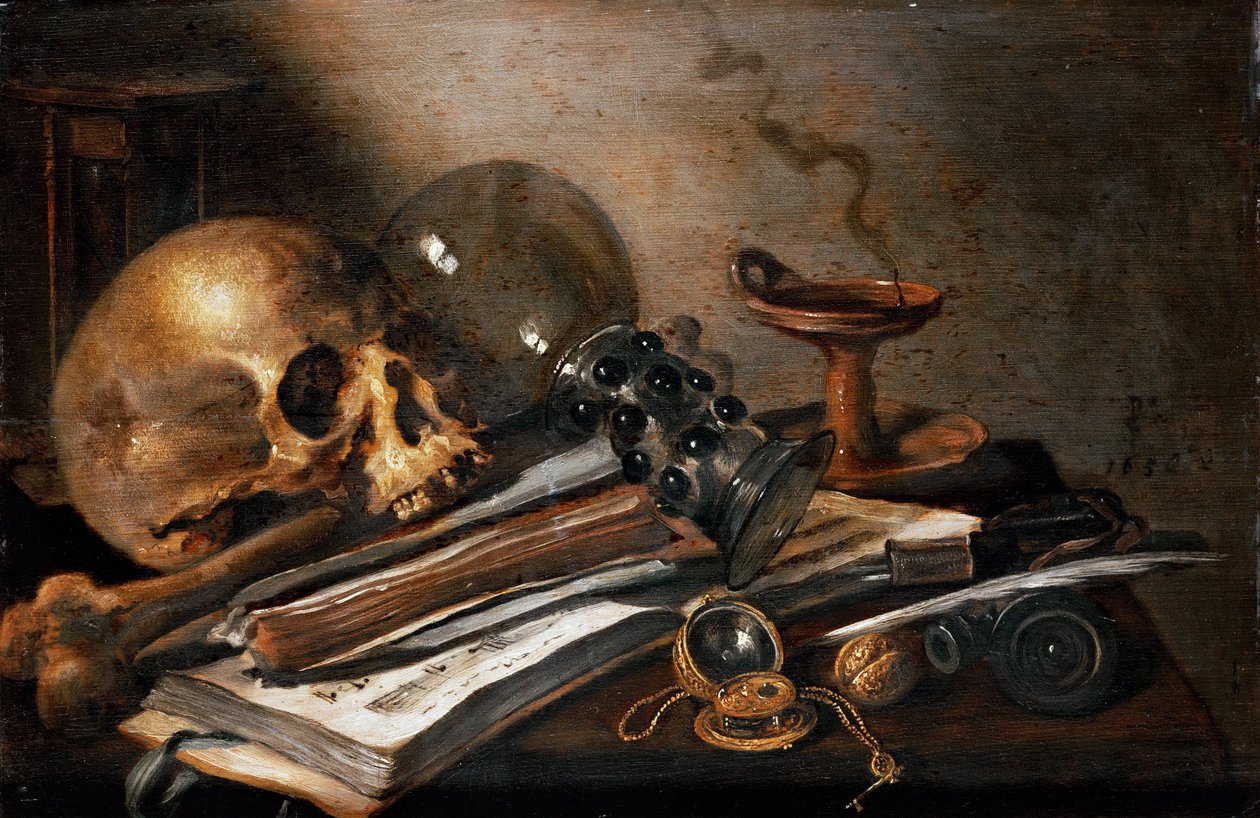 Stilleben, Vanity af Pieter Claesz