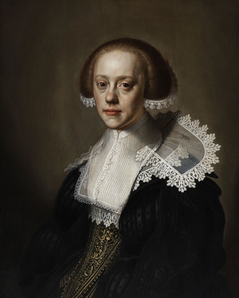 Portræt af en dame af Pieter Dubordieu