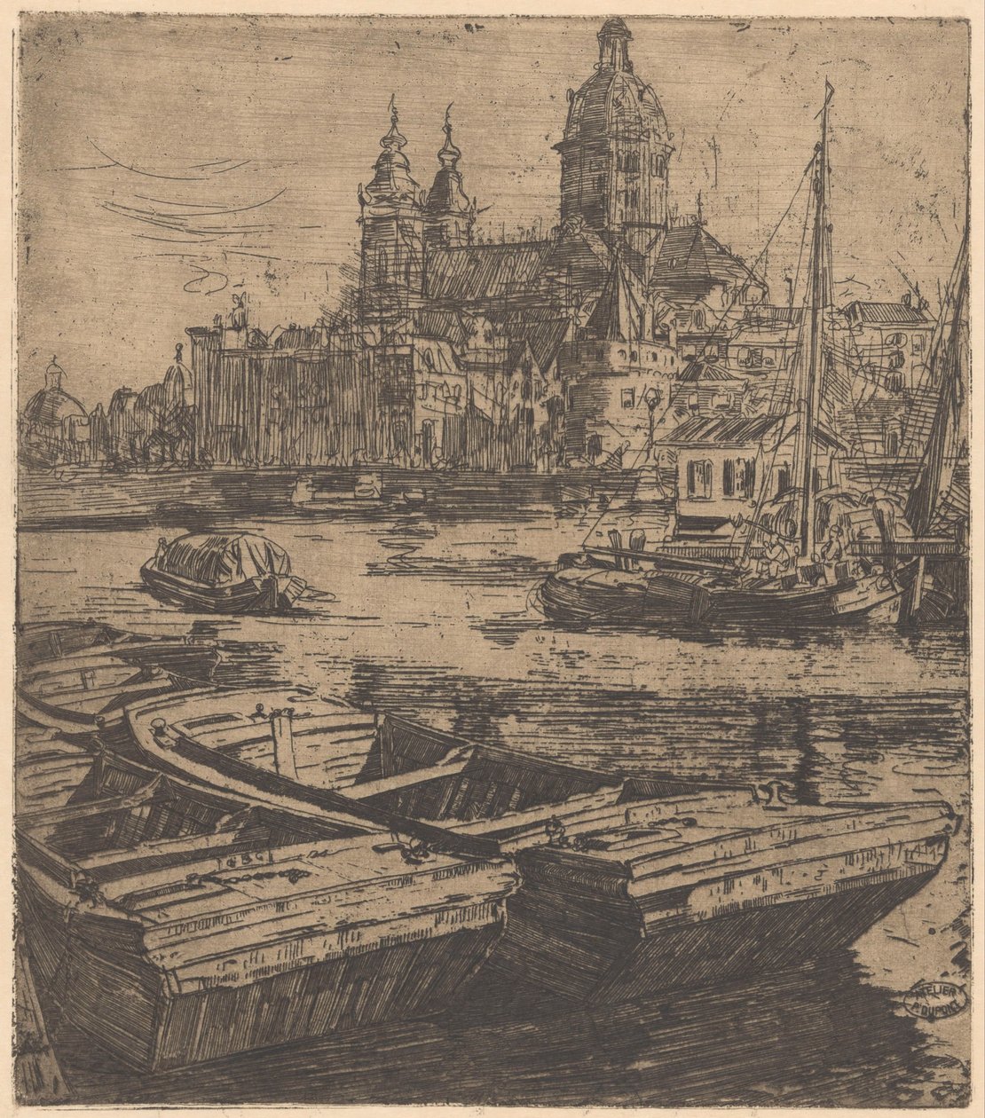 Sankt Nikolaus basilika i Amsterdam af Pieter Dupont