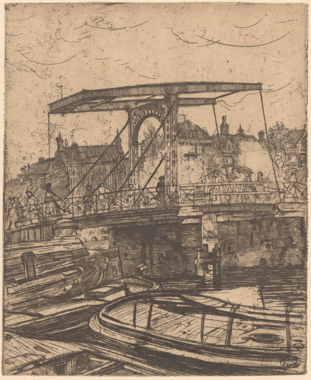 Skinny Bridge i Amsterdam af Pieter Dupont