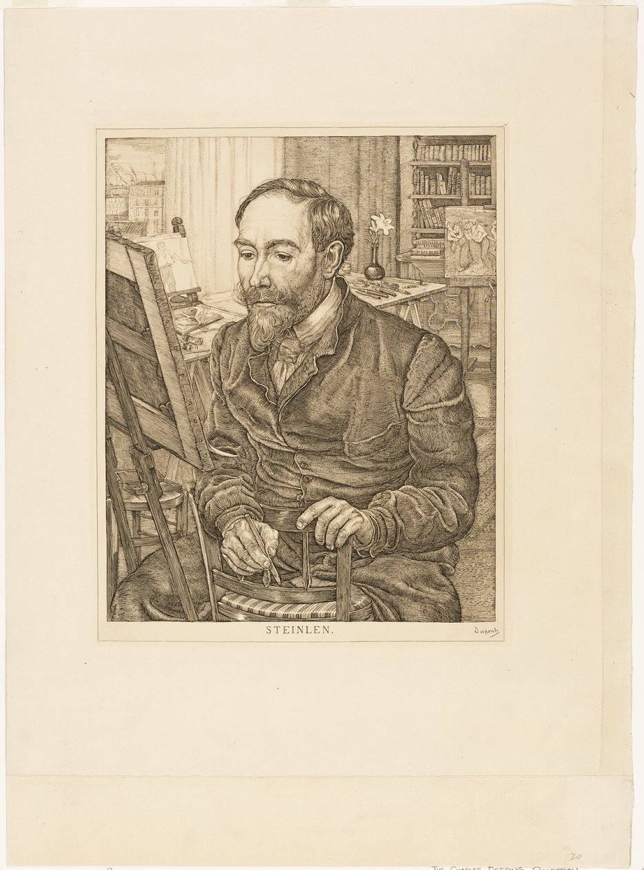 Portræt af Théophile Alexandre Steinlen af Pieter Dupont