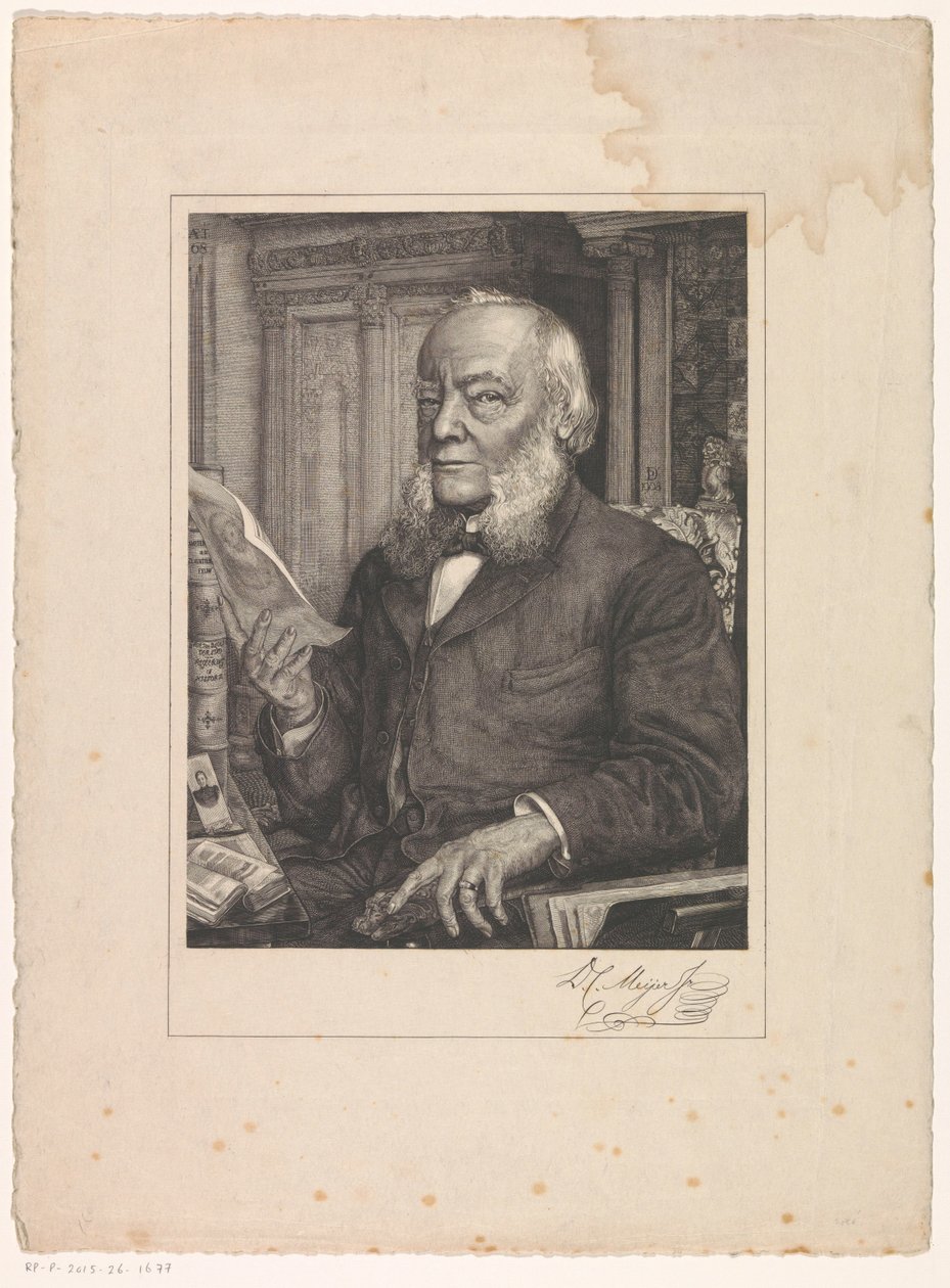 Portræt af Dirk Christian Meijer Jr. af Pieter Dupont