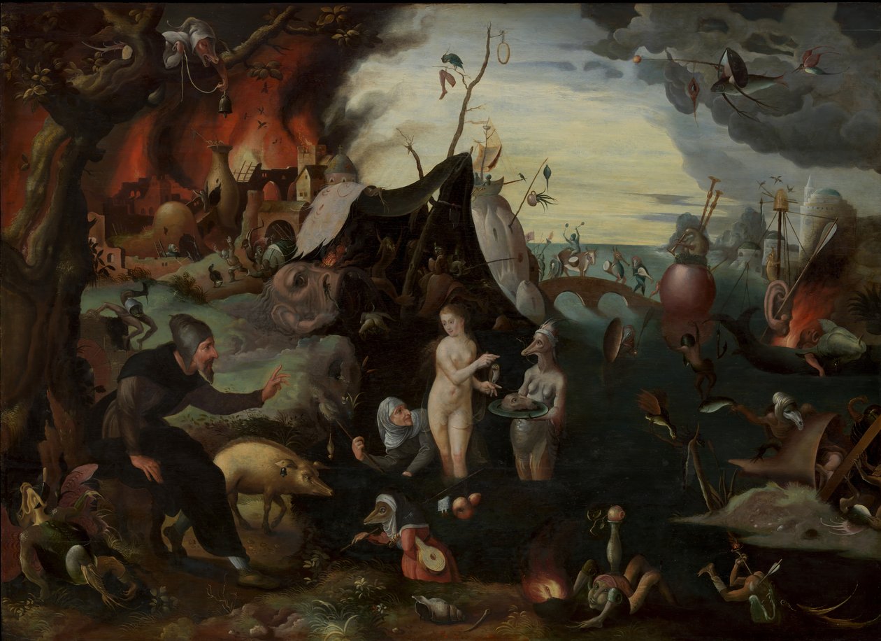 Sankt Anthonys fristelse. af Pieter Huys