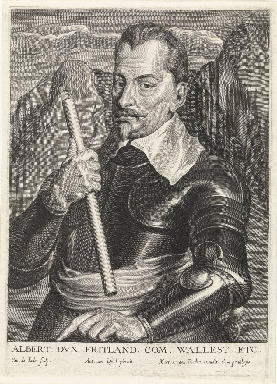 Albrecht af Wallenstein 1583-1634, ca. 1630 af Pieter I Jode de