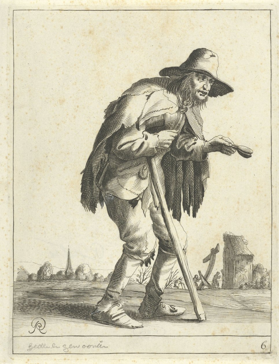 Spedalsk tigger Beggars and Farmers (serietitel) af Pieter Jansz Quast