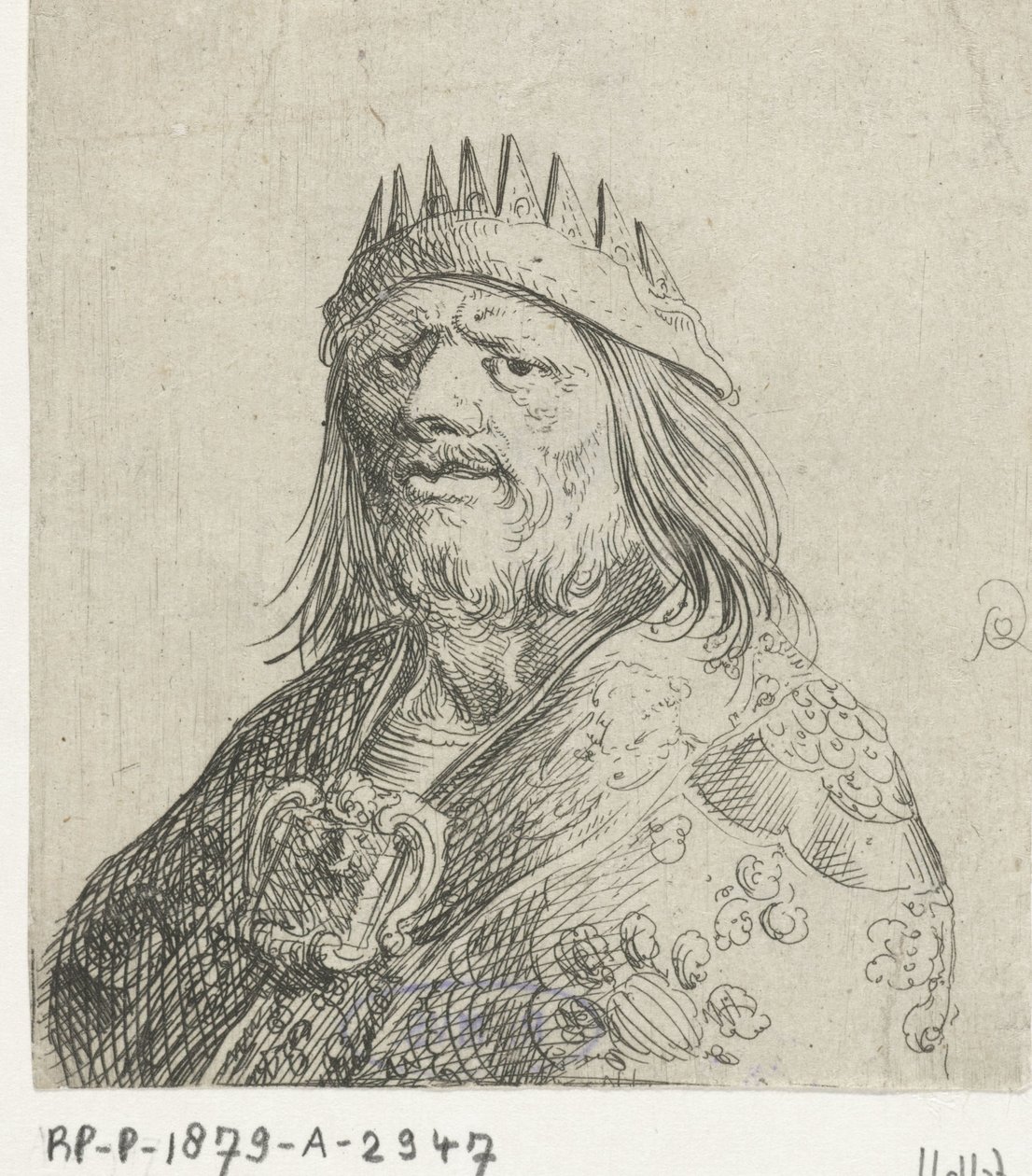 Portrætbuste af en konge af Pieter Jansz Quast