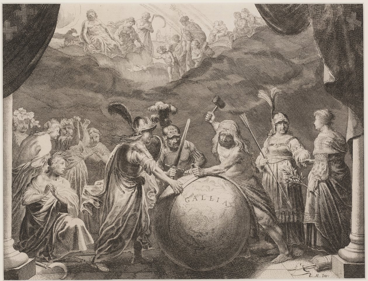 Hercules genopretter Gallia af Pieter Nolpe