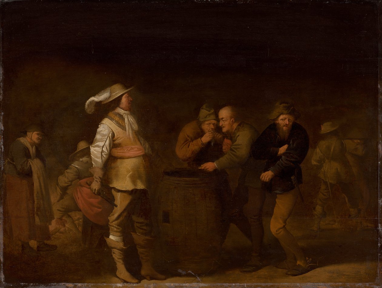 Afgivelsen af krigsbytte, ca. 1635. af Pieter Quast
