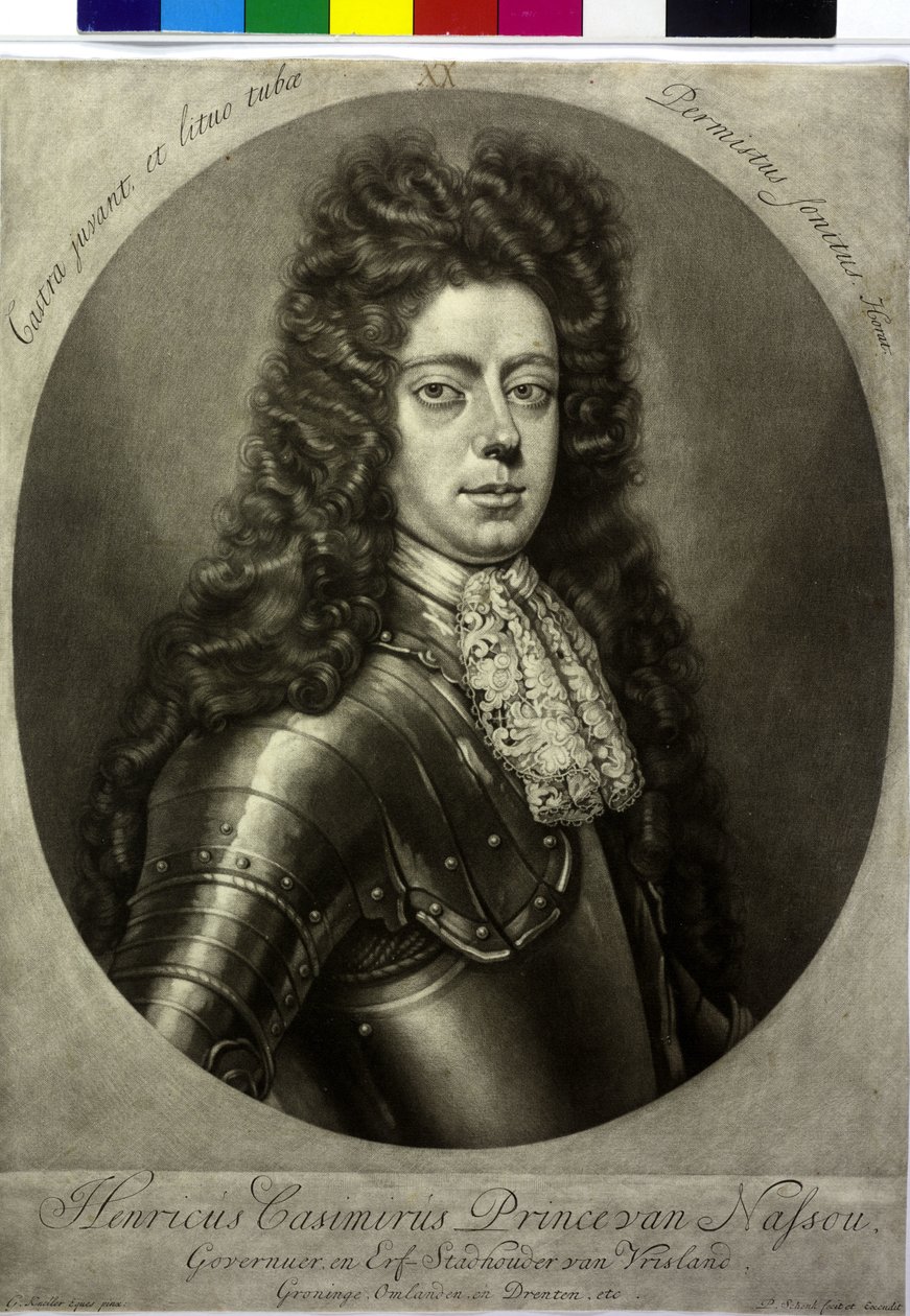 Greve af Nassau-Diez Henry Casimir II (print) af Pieter Schenk