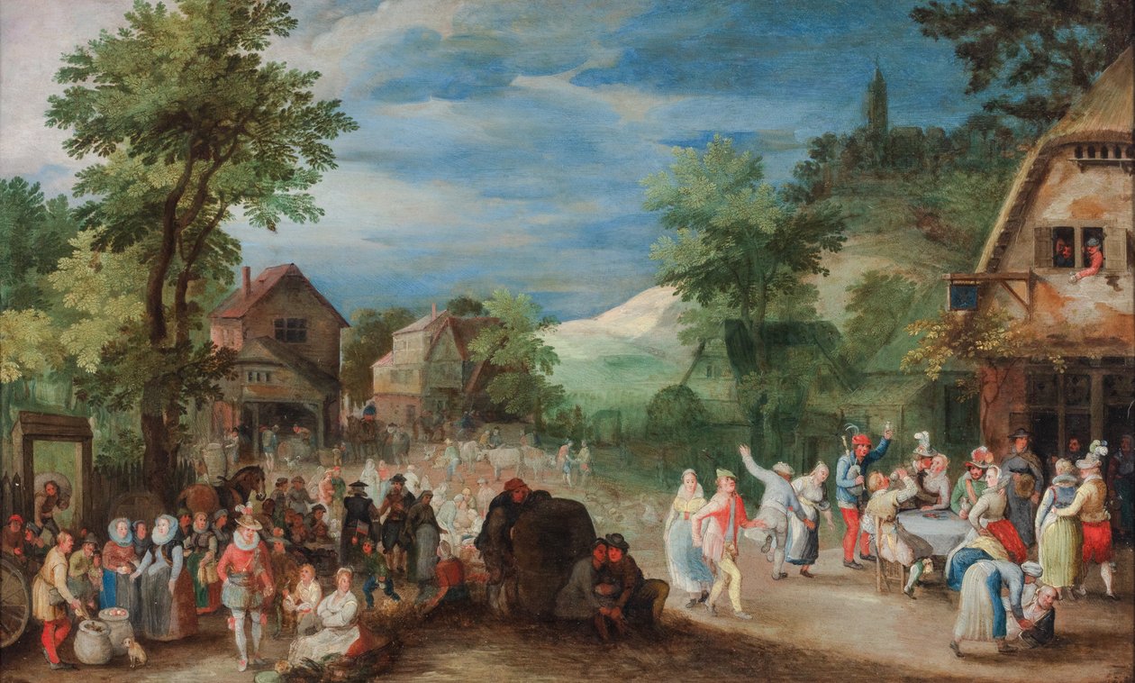 En landsbymesse af Pieter Schoubroeck