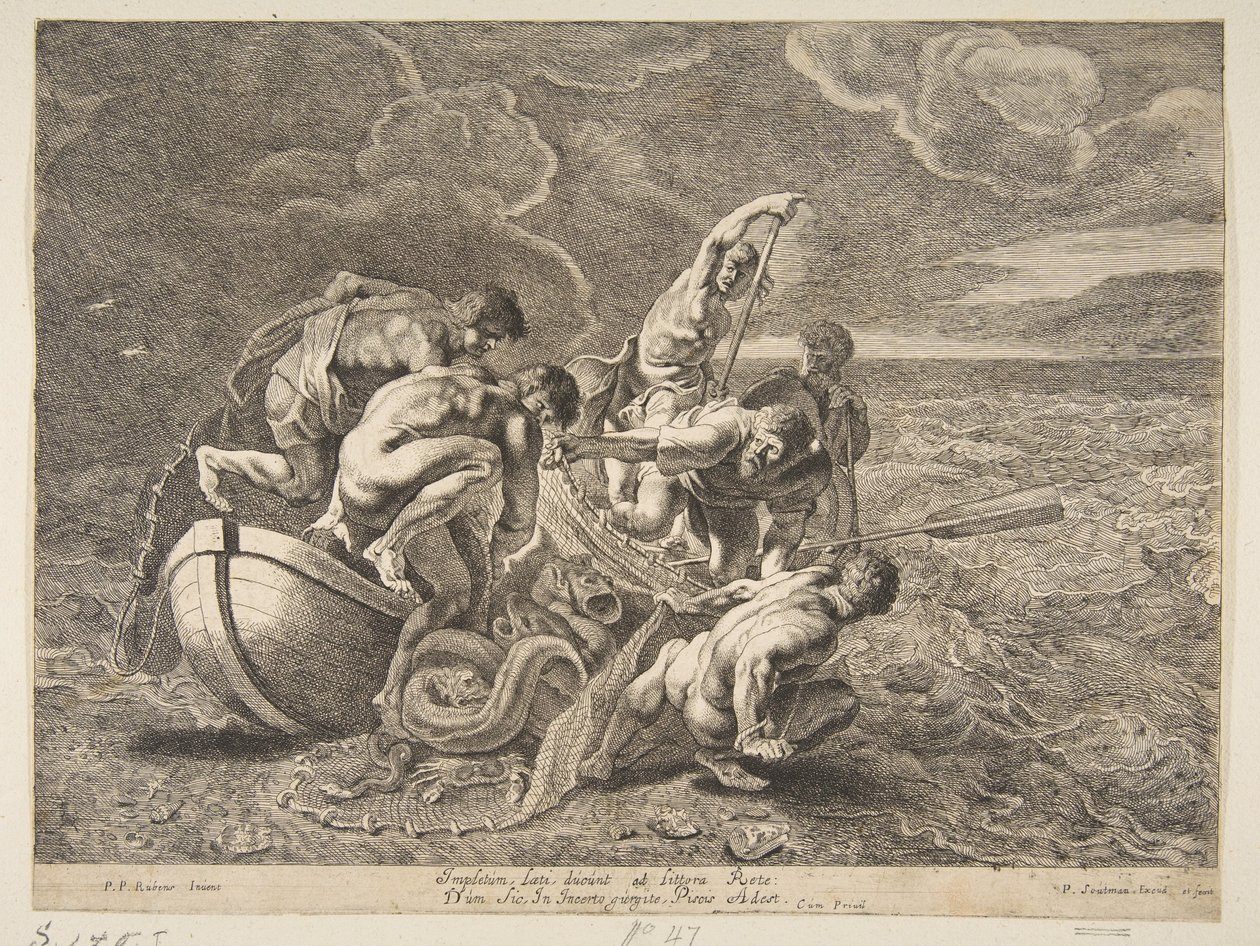 Miraculous Draft of Fish, 1595-1657. dani af Pieter Soutman