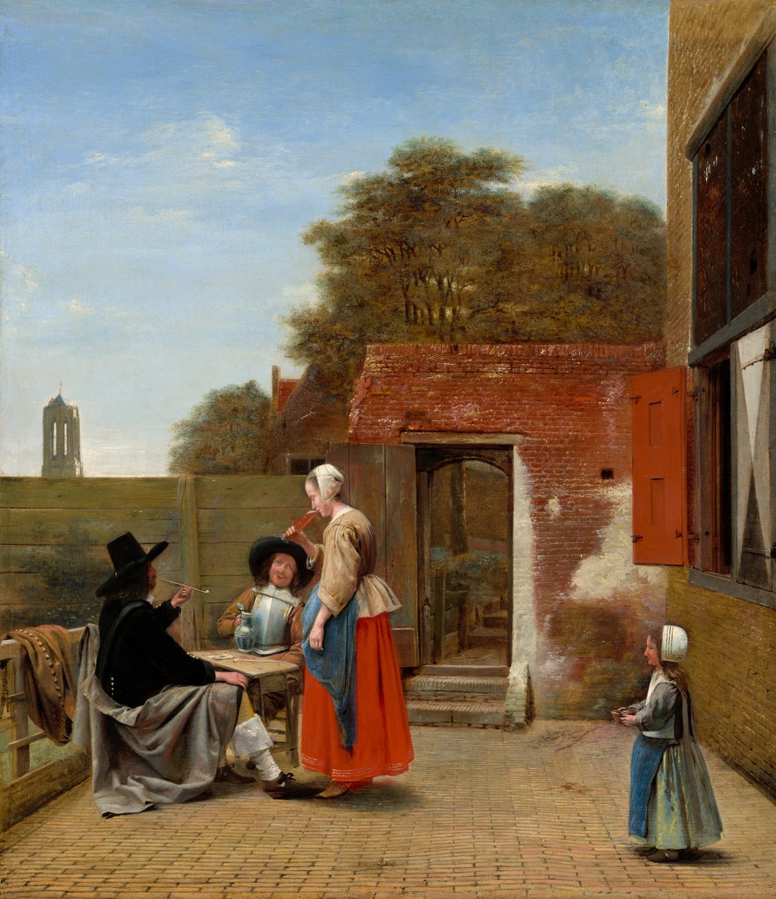 En hollandsk gårdhave, 16581660. af Pieter de Hooch