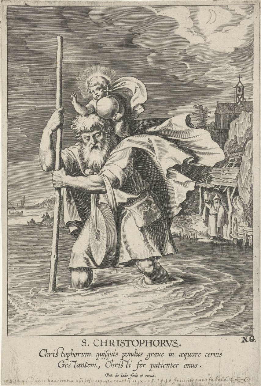 Sankt Christopher af Pieter de Jode (I)