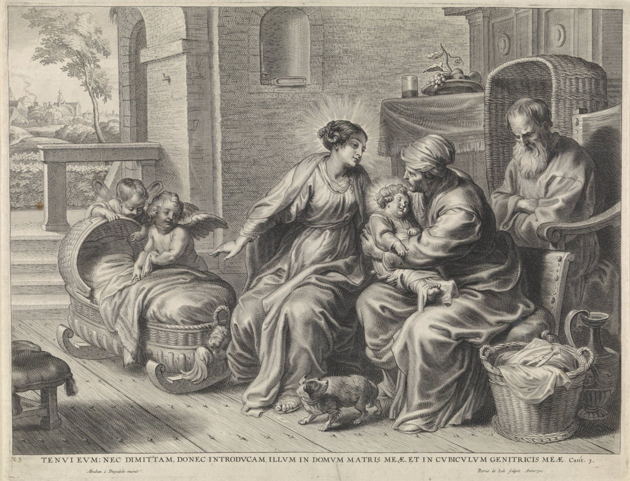 Hellige Familie og Sankt Anna af Pieter de Jode (II)