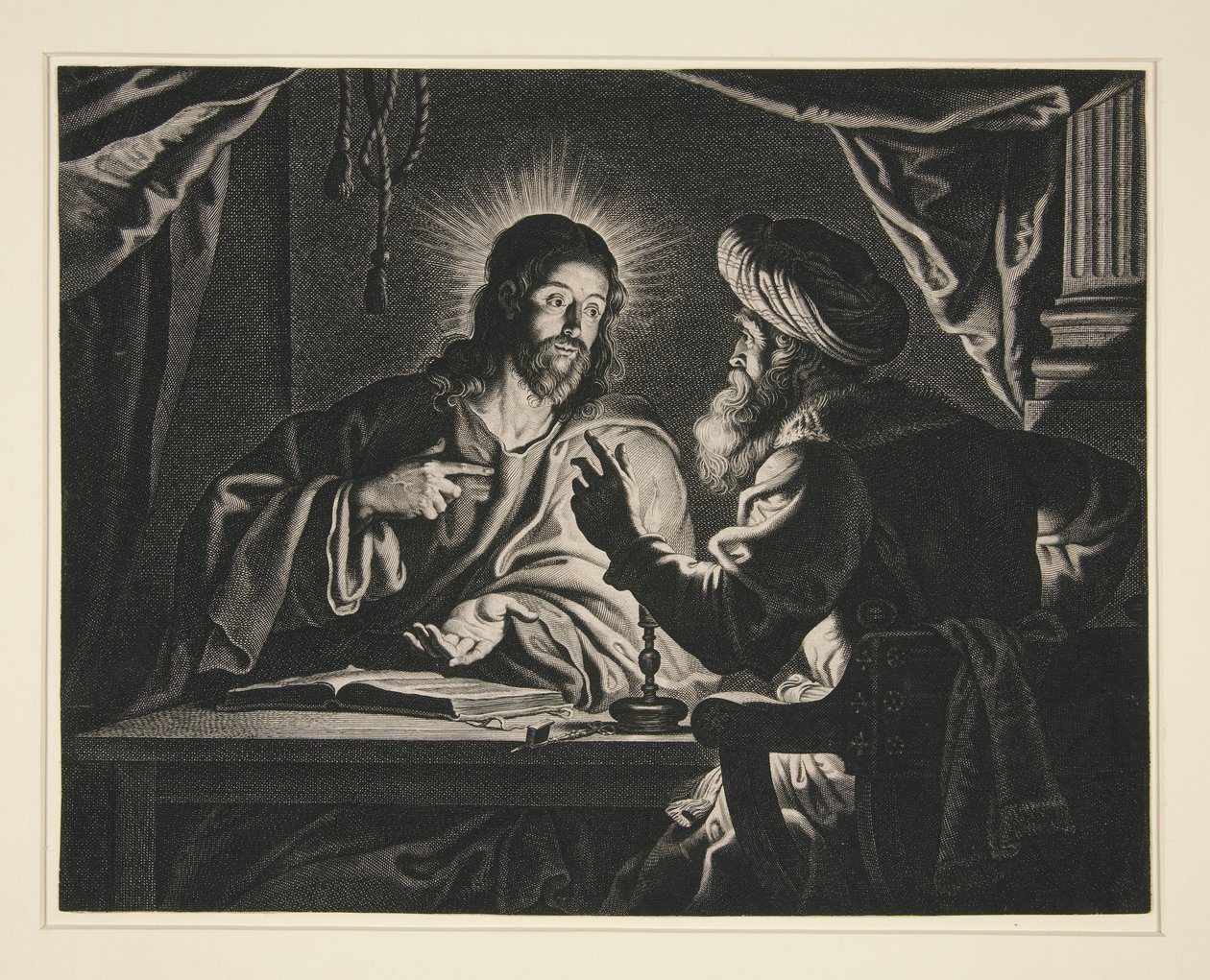 Kristus og Nikodemus af Pieter de Jode II