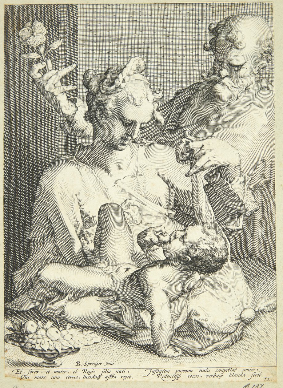 Den hellige familie af Pieter de Jode I