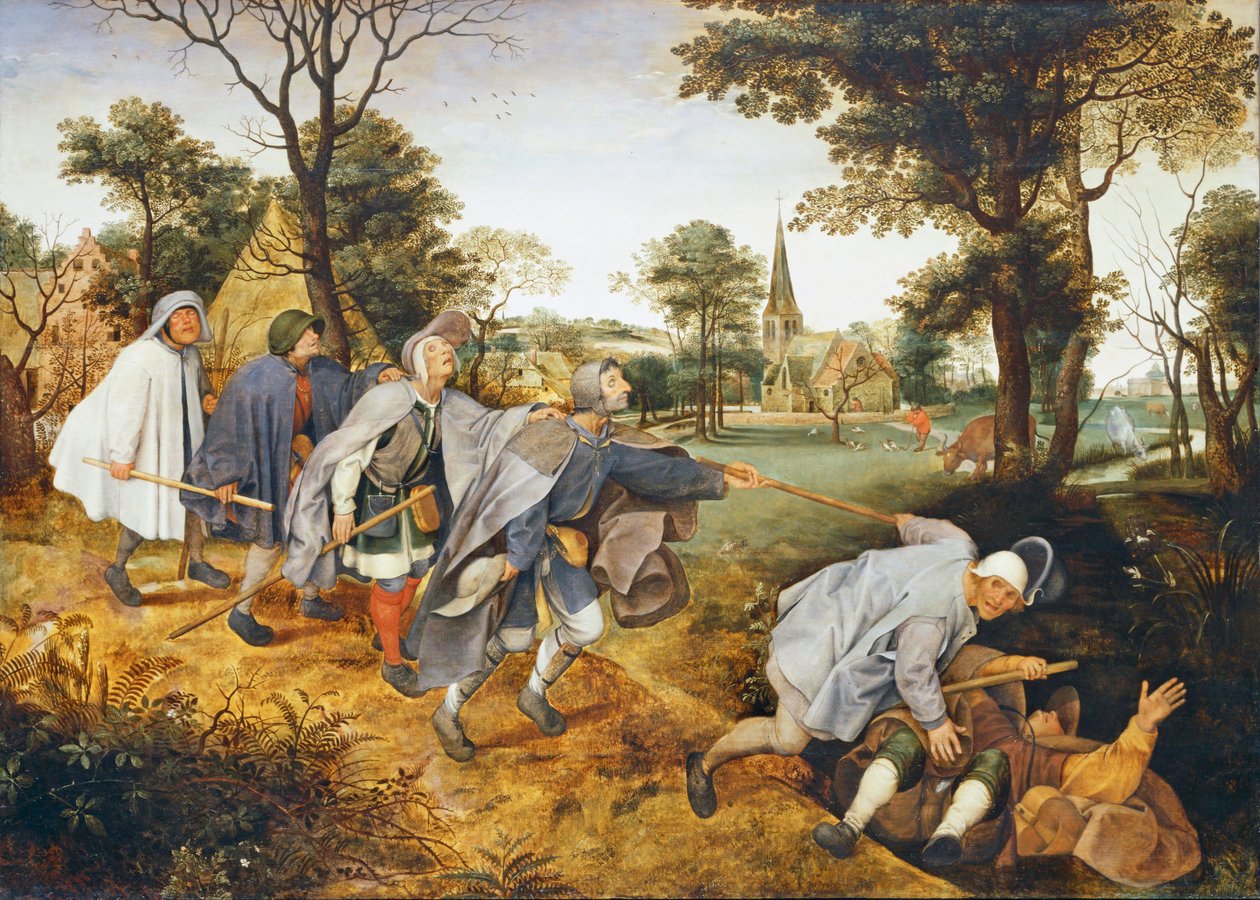 Lignelsen om den blinde ... af Pieter the Younger Brueghel