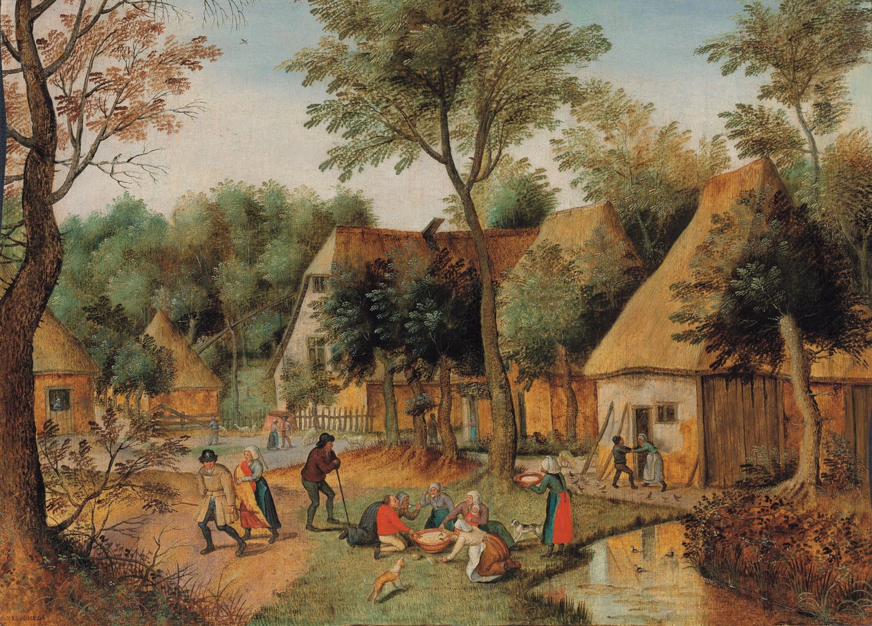 Spisetid på landet af Pieter Brueghel the Younger