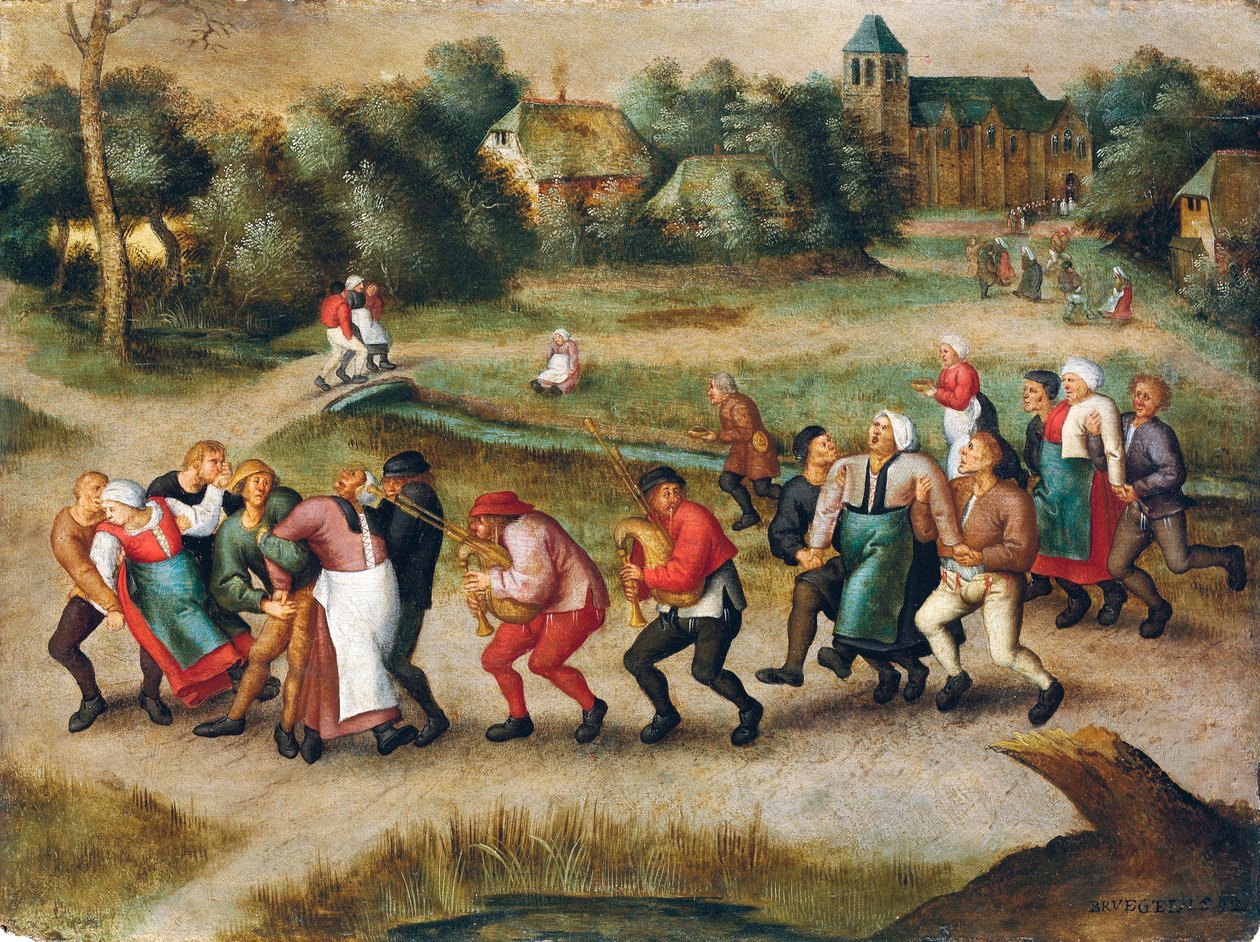 Pilgrimsrejse for epileptikere til Molenbeek af Pieter the Younger Brueghel