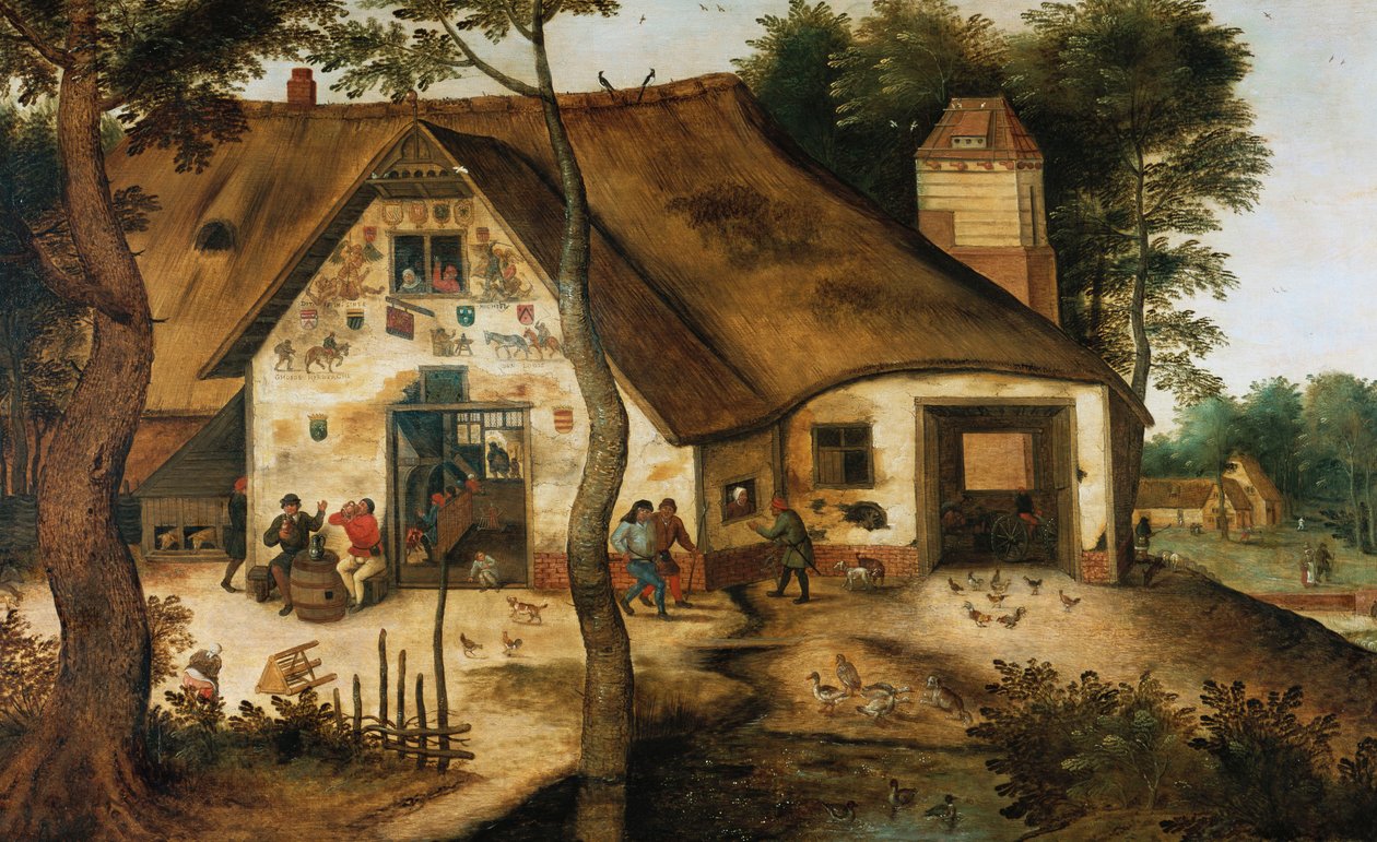 Auberge Saint-Michel af Pieter Brueghel the Younger