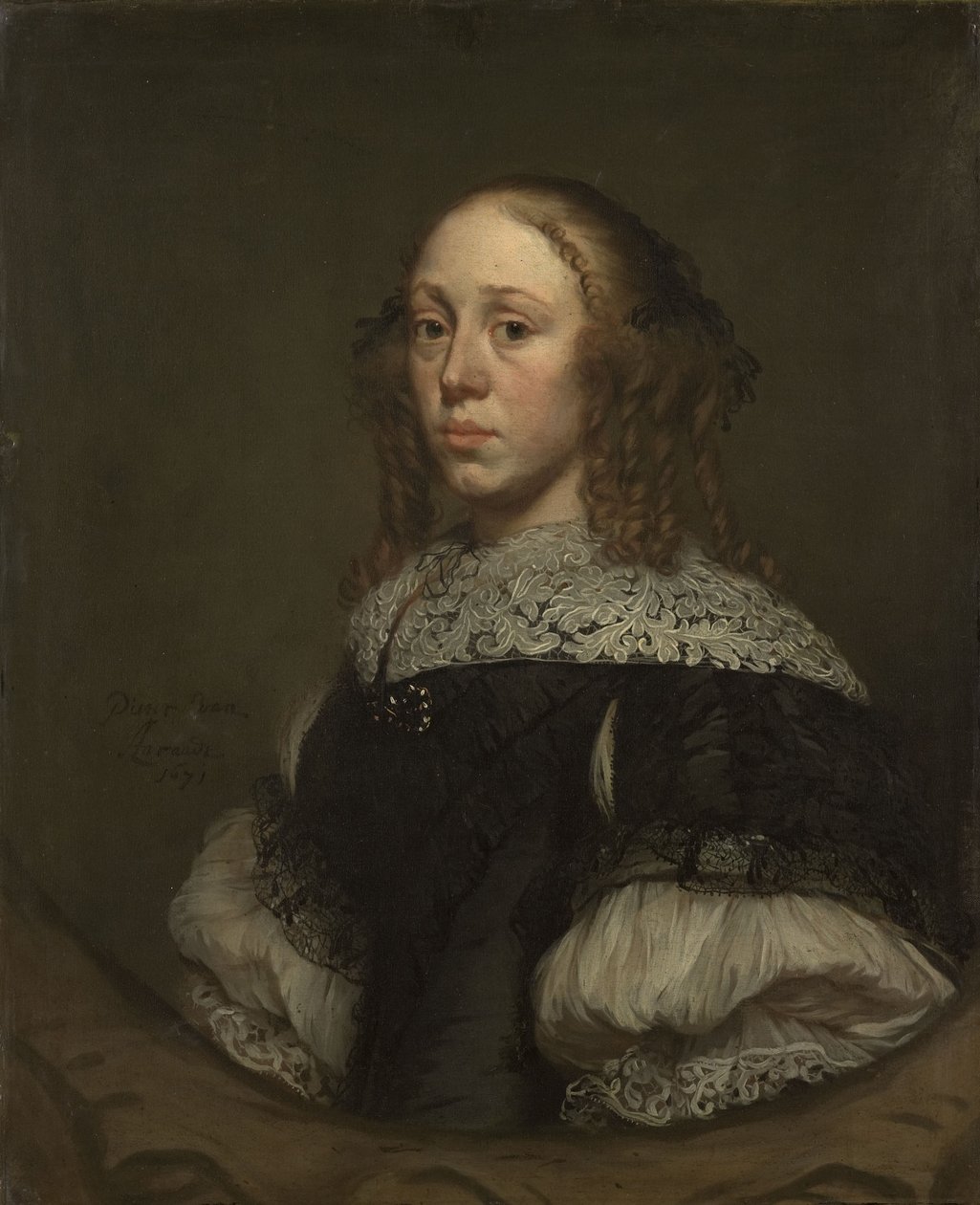 Portræt af en kvinde af Pieter van Anraedt