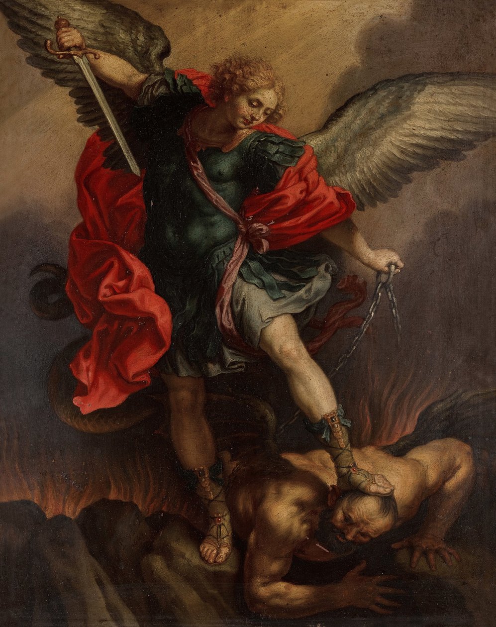 Ærkeenglen Sankt Michael af Pieter van Lint