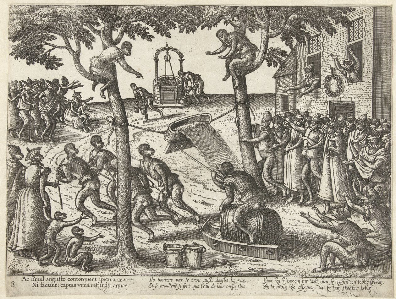 Tobbespel Apenspel (serietitel) af Pieter van der Borcht (I)