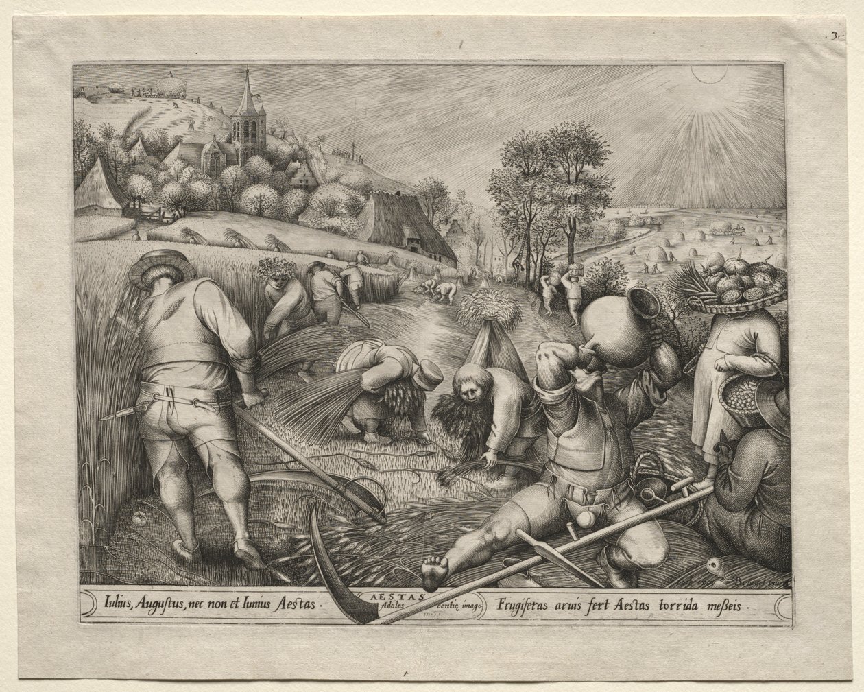De fire årstider: Sommer, 1570. af Pieter van der Heyden
