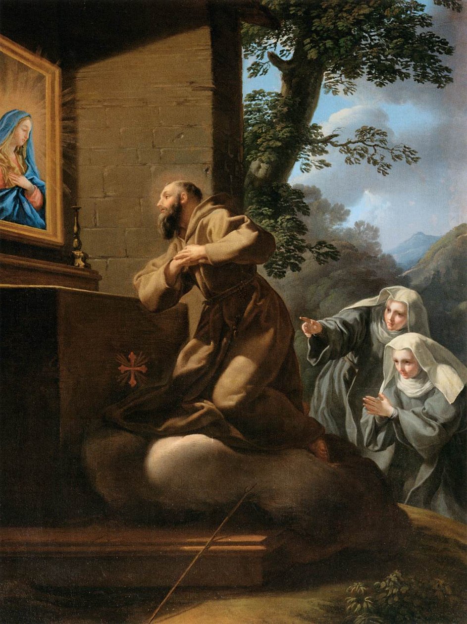 Sankt Frans af Paola i ekstase af Pietro Bianchi