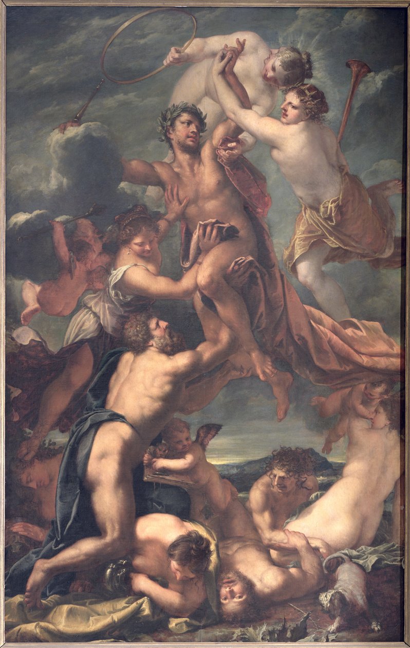 Apotheose af kejser Leopold I af Østrig (1640-1705), 1658-59 af Pietro Liberi