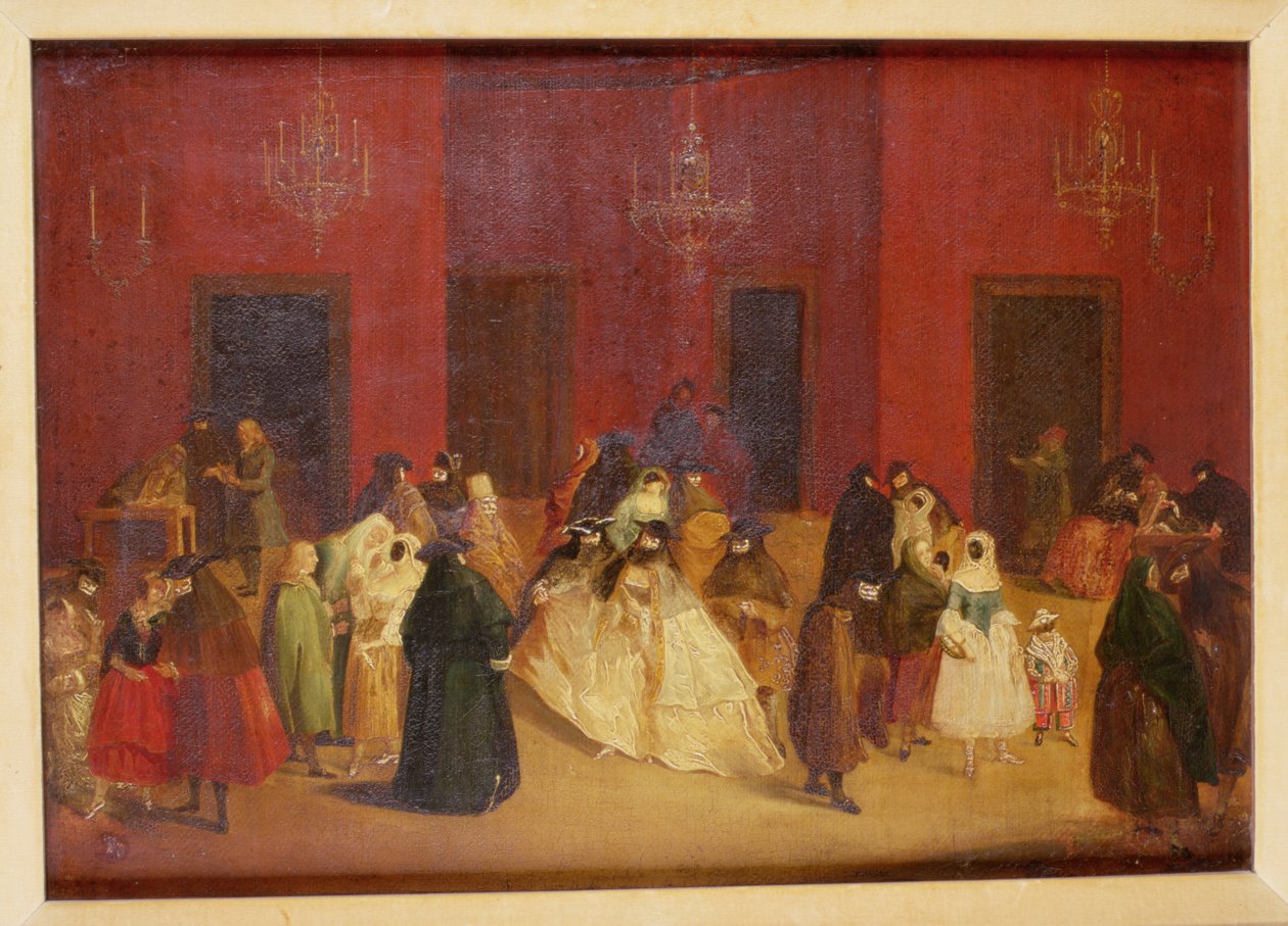 Ridotto af Ca Giustiniani, Venedig af Pietro Longhi