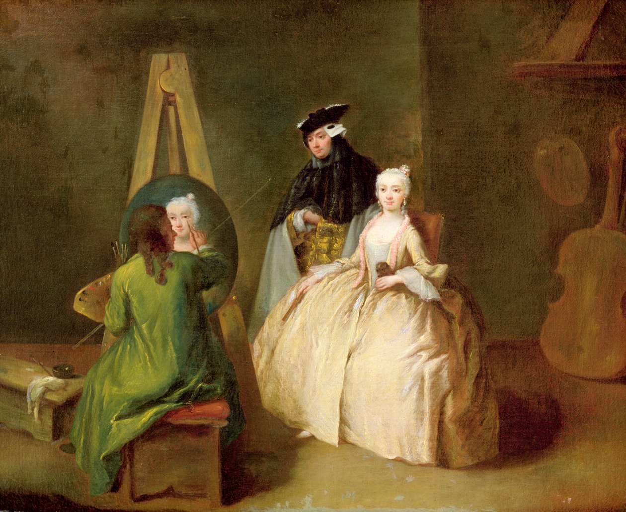 Kunstnerens Atelier, c.1746 af Pietro Longhi