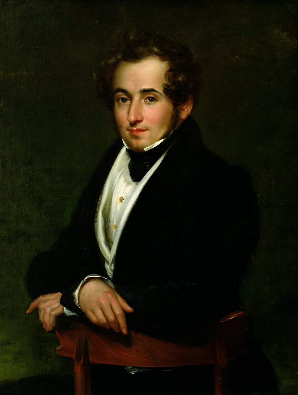 Portræt af Vincenzo Bellini (1801-35) af Pietro Lucchini