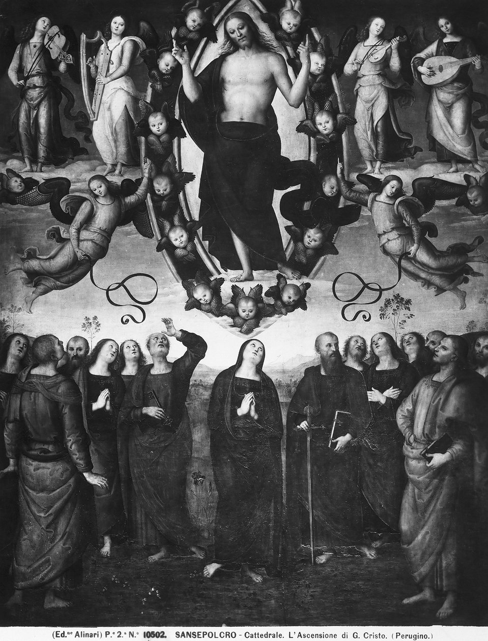 Kristi himmelfart af Pietro Perugino