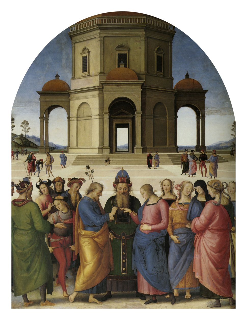 Jomfruens ægteskab af Pietro Perugino