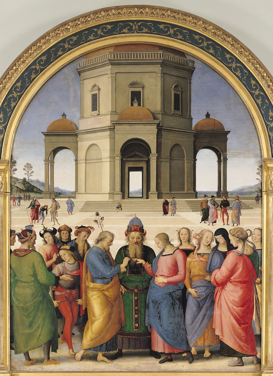 Jomfruens bryllup, 1500-04 af Pietro Perugino