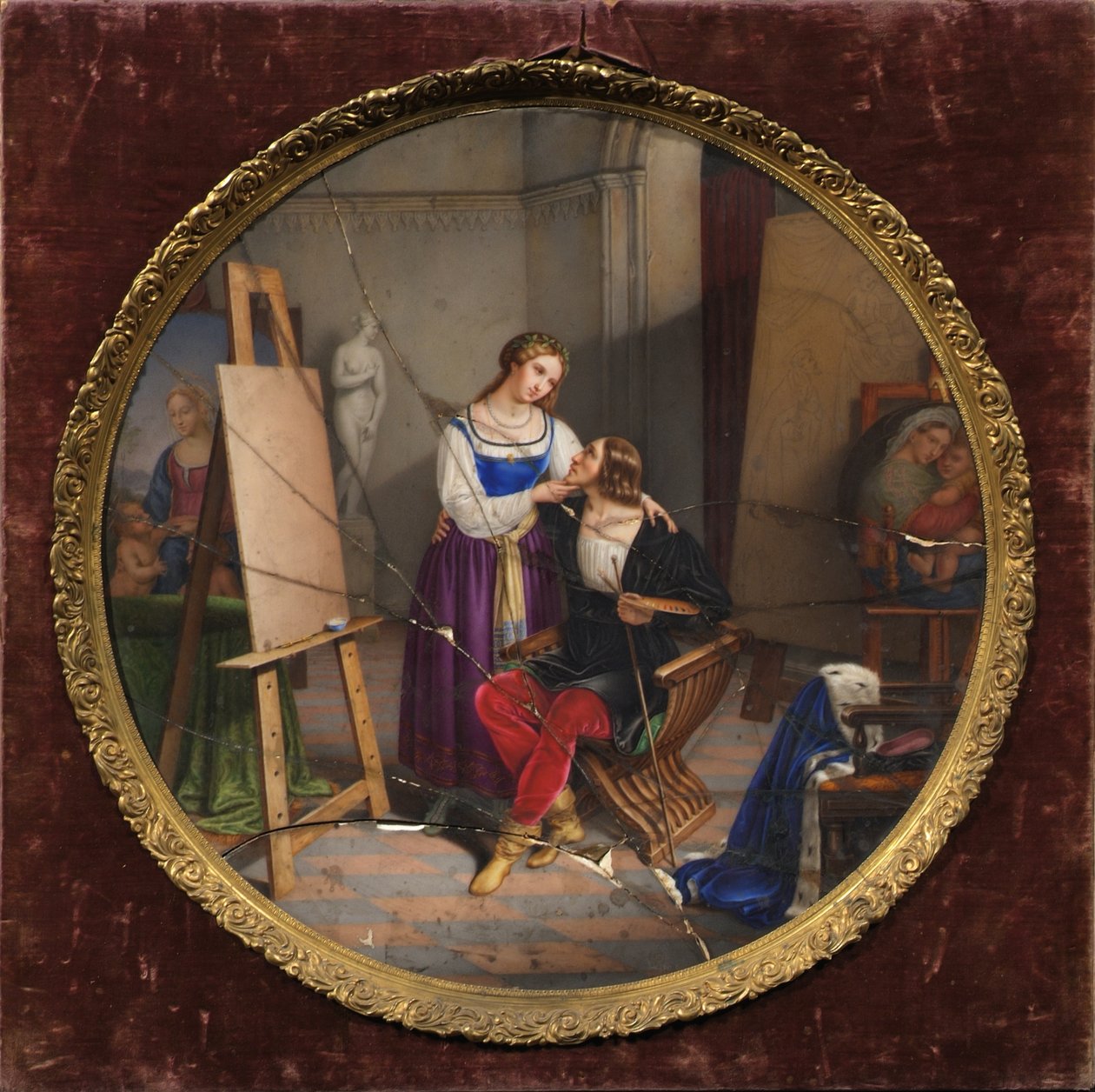 Raphael og Fornarina af Pietro Bagatti Valsecchi