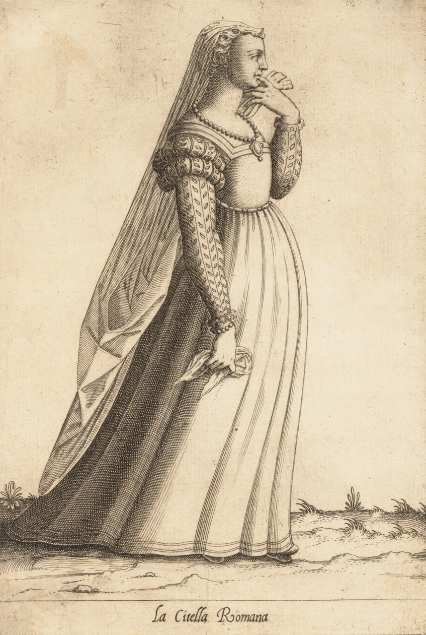 La Citella Romana Maiden, ca. 1580. af Pietro Bertelli.