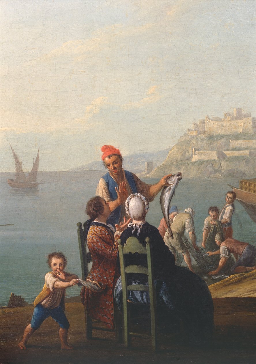 Fiskehandler (detaljer) af Pietro Fabris